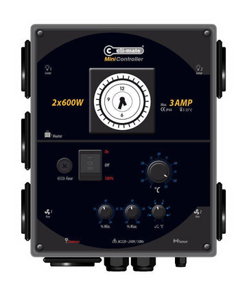 Cli-Mate Mini Controller 2x 600 Watt 3 Ampère