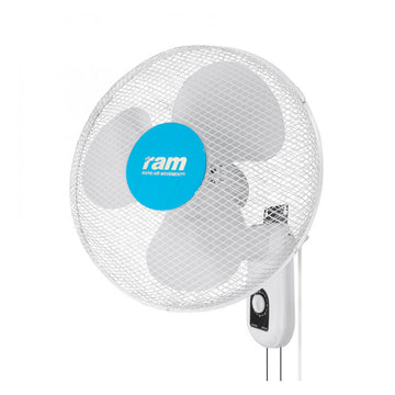 RAM Wand Ventilator Ø40cm 40 Watt 3 Snelheden Zwenkbaar